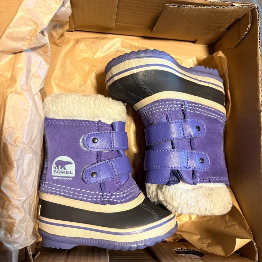 Sorel Purple and Blue Toddler Boots